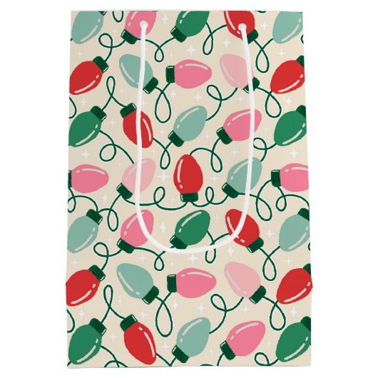 Retro Glow Lights Medium Cadeauzakje (Achterkant)