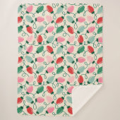 Retro Glow Lights Sherpa Deken (Voorkant)