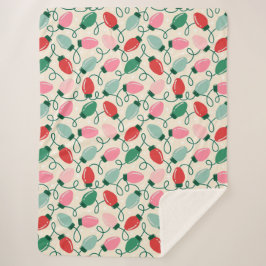 Retro Glow Lights Sherpa Deken