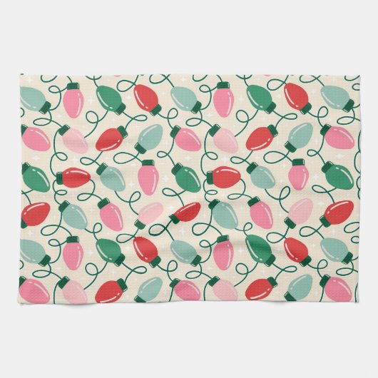 Retro Glow Lights Theedoek (Horizontaal)