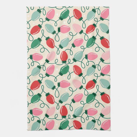 Retro Glow Lights Theedoek (Verticaal)