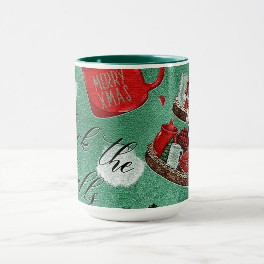 Retro Gnome Christmas Classic Coffee Mok (Midden)