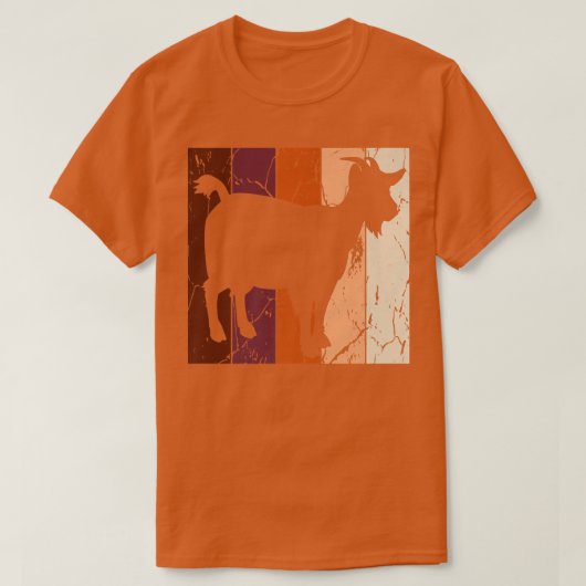 Retro Goat Goats Herd Herding Farmer T-shirt (Design voorkant)