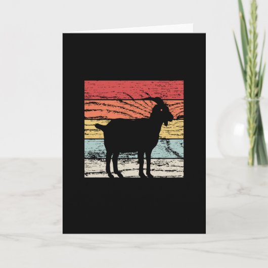 Retro Goat Kaart (Voorkant)