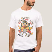 Retro Gobble Baby - Thanksgiving Dag T-shirt (Voorkant)