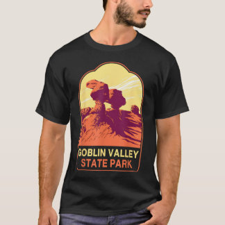 Retro Goblin Valley State Park Wandelen Kamperen T-shirt