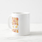 Retro God Is Great Put Those Eggs On My Plate Than Koffiemok (Voorkant links)