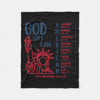 Retro God Zegt Aamerica Bijbel 250ste Jaar Fleece Deken