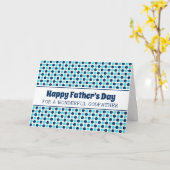 Retro Godfather Happy Vaderdag Kaart (Gele Bloem)