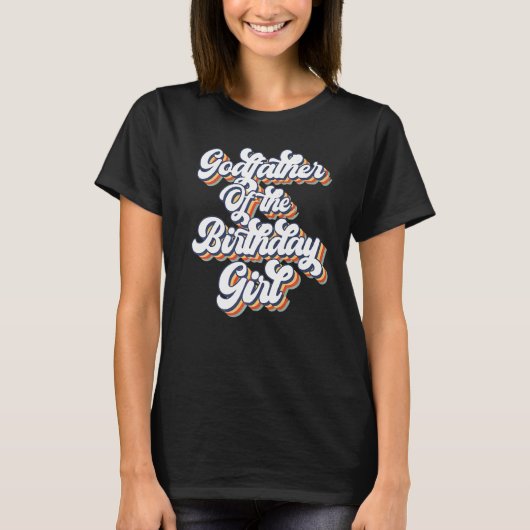 Retro  Godfather van de 'Birthday Girl Match' T-shirt (Voorkant)