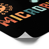 Retro  goed gekweekte microbioloog poster (Hoek)