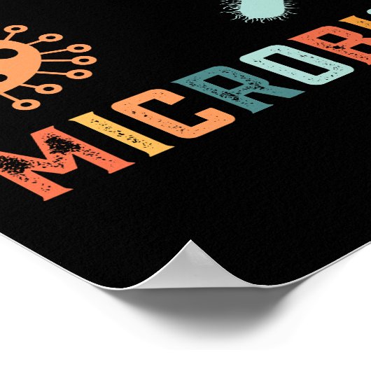 Retro goed gekweekte microbioloog poster (Hoek)