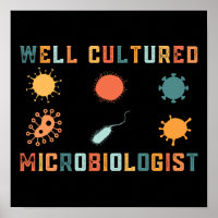 Retro goed gekweekte microbioloog