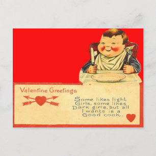Retro Goede Cook Valentijn Kaart