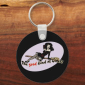 Retro Goede Soort Heks Sleutelhanger (Voorkant)