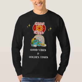 Retro Goede Vibes Aarde Karakter T-shirt
