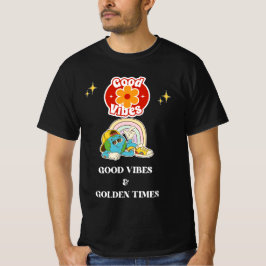 Retro Goede Vibes Aarde Karakter T-shirt