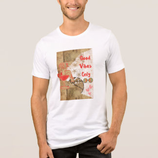 Retro Goede Vibes Alleen Vintage Pin-Up Meisje T-S Tri-Blend Shirt