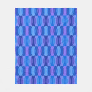Retro goede vibes geometrisch patroon fleece deken