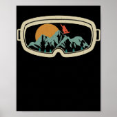 Retro goggles snowboarding skiae poster (Voorkant)