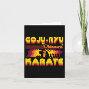 Retro Goju-ryu Karate Design Zomer Outfit voor KAR Kaart