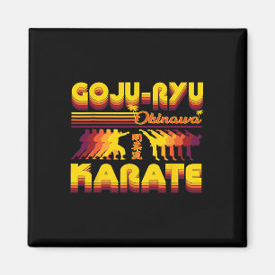 Retro Goju-ryu Karate Design Zomer Outfit voor KAR Magneet