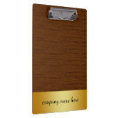 Retro Gold Badge Beige Bamboo Textielpatroon Klembord (Rechts)