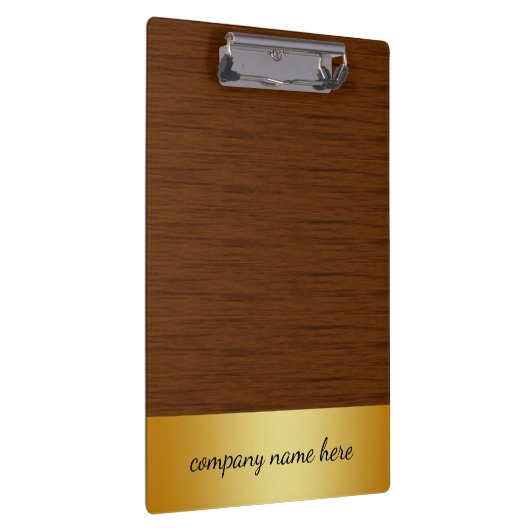 Retro Gold Badge Beige Bamboo Textielpatroon Klembord (Rechts)