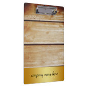 Retro Gold Badge Beige Bamboo Textielpatroonclip Klembord (Rechts)