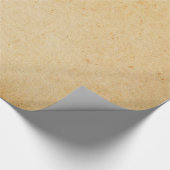 retro Gold-bruin papierperkament Cadeaupapier (Hoek)