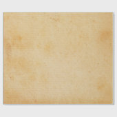 retro Gold-bruin papierperkament Cadeaupapier (Vlak)