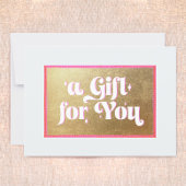 Retro Gold cadeaubon