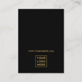 Retro Gold Disco Glam | Oorbel Display Kaart Visitekaartje (Achterkant)