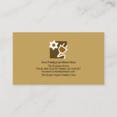 Retro Gold Electronic Circuit Layers Electrice Visitekaartje (Achterkant)