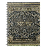 Retro Gold  gastboek Notitieboek (Voorkant)