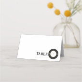 Retro Gold Glitter Vinyl Record Bruiloft Plaats Ka Plaatskaartje (Voorkant)