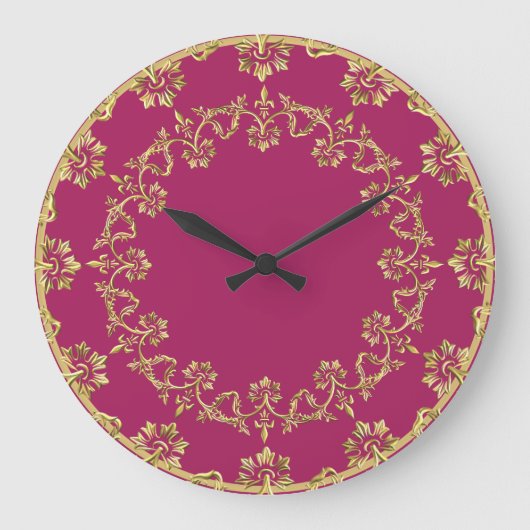 Retro Gold Grote klok (Voorkant)