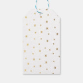 Retro Gold Happy Holiday Script Gift Label Cadeaulabel (Achterkant)