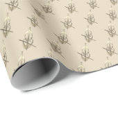 Retro Gold Holiday Vibe Cadeaupapier (Rol Hoek)