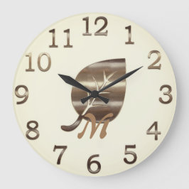 Retro Gold Holiday Vibe Grote Klok