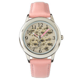 Retro Gold Holiday Vibe Horloge