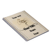 Retro Gold Holiday Vibe Notitieboek (Rechterzijde)