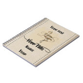 Retro Gold Holiday Vibe Notitieboek (Linkerzijde)