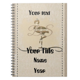 Retro Gold Holiday Vibe Notitieboek