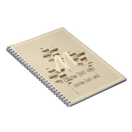 Retro Gold Holiday Vibe Notitieboek