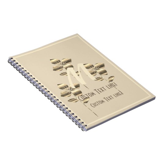 Retro Gold Holiday Vibe Notitieboek (Rechterzijde)