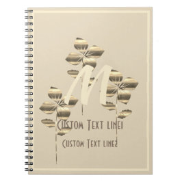 Retro Gold Holiday Vibe Notitieboek