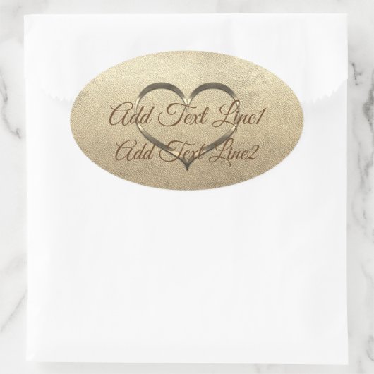 Retro Gold Holiday Vibe Ovale Sticker (Tas)