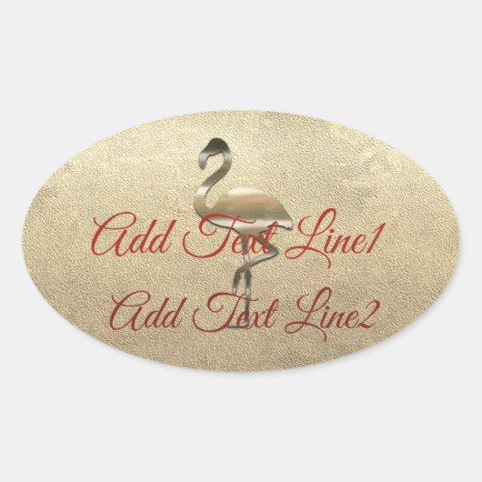 Retro Gold Holiday Vibe Ovale Sticker (Voorkant)