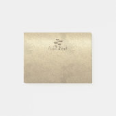 Retro Gold Holiday Vibe Post-it® Notes (Voorkant)